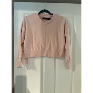 Daniel Patrick Knomadik Pink Women's  Cropped Sweatshirt XS
